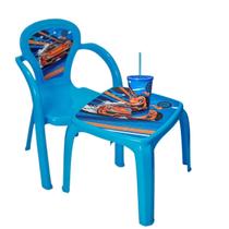 Kit Infantil De Mesa Com Cadeira E Copo Com Canudo Usual