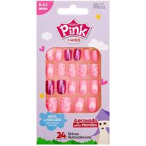 Kit infantil de unhas postiças Pink by Kiss NY - FPBG01