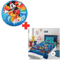 Kit Infantil Edredom Dupla Face + Almofada Personagens