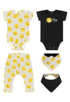 Kit Infantil Elian Body E Calça Saruel Bebê 3 Peças Feminino Amarelo 211300 Kit Infantil Elian Body E Calça Saruel Bebê 3 Peças Feminino Amarelo 211300