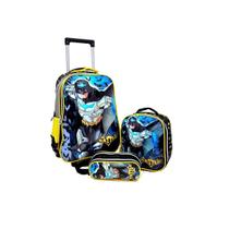 Kit Infantil Escolar Batt Carrinho Estojo Lancheira Trmica Kit Infantil Escolar Batt Carrinho Estojo Lancheira Trmica