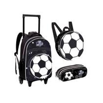 Kit Infantil Escolar Roda + Lancheira + Estojo Bola Ftck102