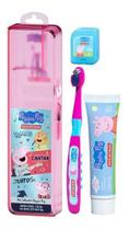 Kit Infantil Escova + Fio + Pasta Peppa Pig Dentalclean Kit Infantil Escova + Fio + Pasta Peppa Pig Dentalclean