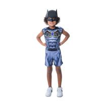 Kit Infantil Fantasia Batman G de 10 a 12 Anos Carnaval