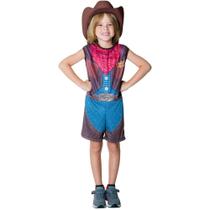 Kit Infantil Fantasia Cowboy com Chapéu - GG Kit Infantil Fantasia Cowboy com Chapéu - GG