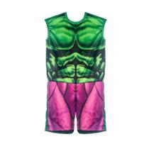 Kit Infantil Fantasia Hulk - P Kit Infantil Fantasia Hulk - P