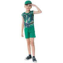 Kit Infantil Fantasia Militar com Capacete - M Kit Infantil Fantasia Militar com Capacete - M