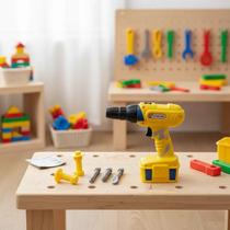 Kit Infantil Ferramentas Parafusadeira E Furadeira A Pilha Kit Infantil Ferramentas Parafusadeira E Furadeira A Pilha