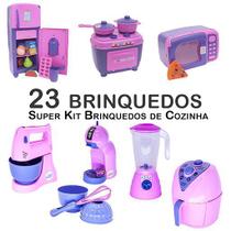 Kit Infantil Forma Fue Geladeira Fogão Microondas Panela 23p - Zuca Toys