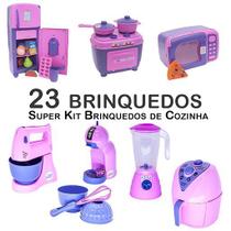 Kit Infantil Forma Fue Geladeira Fogão Microondas Panela 23p Kit Infantil Forma Fue Geladeira Fogão Microondas Panela 23p
