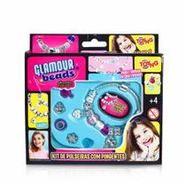 Kit Infantil - Glamour Beads - Pulseira Com Pingentes Toyng