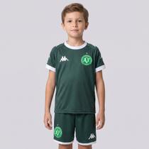 Kit Infantil Kappa Chapecoense Supporter Echo Verde Escura Kit Infantil Kappa Chapecoense Supporter Echo Verde Escura