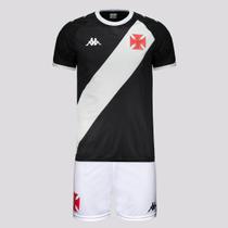 Kit Infantil Kappa Vasco Supporter Class Preto Kit Infantil Kappa Vasco Supporter Class Preto