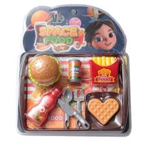 Kit infantil lanchonete hamburguer colorido divertido