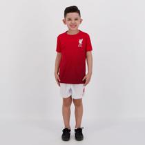 Kit Infantil Liverpool Vermelho e Branco