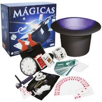 Kit Infantil Magica 30 Truques Cartola Varinha E Acessórios