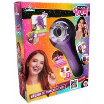 Kit Infantil Make BRINQ Trança Cabelo com Máquina, Fios Coloridos e Elásticos
