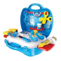 Kit Infantil Maleta Workshop Médico Jr Com 18 Itens - Br774