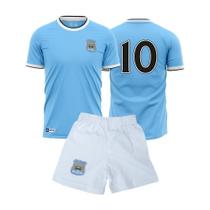 Kit Infantil Manchester City Retrô 2014 - Retro Mania