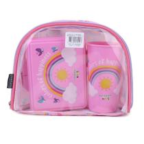 Kit Infantil Masculino Container Kids Lancheira Rosa 13050 Kit Infantil Masculino Container Kids Lancheira Rosa 13050