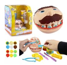 Kit Infantil Massinha De Dentista Com 14 Peças Diversão