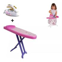 Kit Infantil Menina Brinquedo Ferro + Tabua Passar Criança