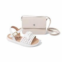 Kit Infantil Menina sandália fofa confortável e bolsa transversal Kit Infantil Menina sandália fofa confortável e bolsa transversal