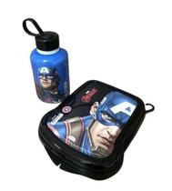 Kit Infantil Menino Personagem Marvel Garrafa Cilíndrica