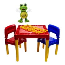 Kit Infantil Mesa Didática Tritec + Brinquedo Sapo Dançante Kit Infantil Mesa Didática Tritec + Brinquedo Sapo Dançante