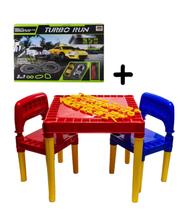 Kit Infantil Mesa Menino Tritec + Autorama Turbo Run 3 em 1 Kit Infantil Mesa Menino Tritec + Autorama Turbo Run 3 em 1