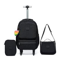 Kit infantil mochila lancheira estojo espaçosa reforçada PERFECT4YOU