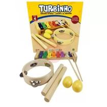 Kit Infantil Musicalização Turbinho 4 Instrumentos Banda