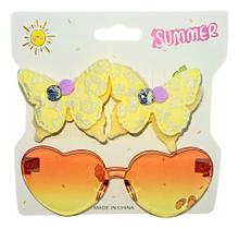 Kit Infantil Óculos E Presilhas Menina Luxo - Kit Infantil Óculos E Presilhas Menina Luxo -