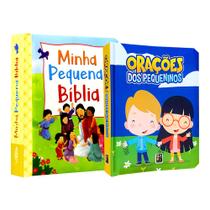 Kit Infantil Orações dos Pequeninos + Minha Pequena Bíblia Cartonado