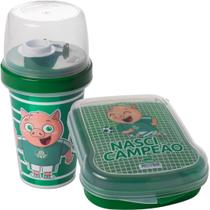 Kit Infantil Palmeiras Porta Lanche Escola Passeio 2 Itens Kit Infantil Palmeiras Porta Lanche Escola Passeio 2 Itens