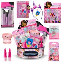 Kit Infantil Para Criança De Maquiagem Com Maletinha Make Linda BZ124 - Bazar na Web