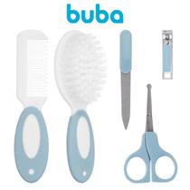 Kit Infantil para Cuidado e Higiene do Bebê Acessórios e Tesoura - Buba