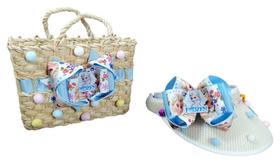 Kit Infantil Personalizado com Viseira e Bolsa ELSA