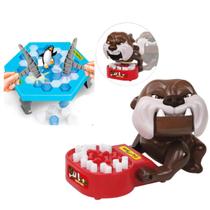 Kit Infantil Pinguim Quebra Gelo + Dog Morde Dedo - Diversão em Dobro