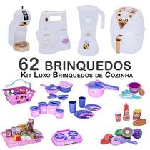 Kit Infantil Prato Copo Potes Mercado Panela de Pressão 62p Kit Infantil Prato Copo Potes Mercado Panela de Pressão 62p