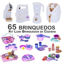 Kit Infantil Prato Copo Potes Mercado Panela de Pressão 65p Kit Infantil Prato Copo Potes Mercado Panela de Pressão 65p