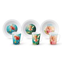 Kit Infantil Prato e Caneca 2 Peças com Personagem Colorido para Crianças Pratinho e Copo
