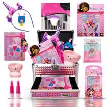 Kit Infantil Princesinha Criança Maquiagem Maletinha Make - Bazar Na Web