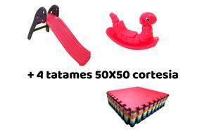 Kit Infantil Queima de Estoque - Escorregador baby 2 degraus + Gangorra Nhoca Varias Cores Exclusivas Disponíveis Alto brilho