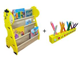 Kit Infantil, Rack Para Livros + Porta Lápis De Colorir - Curumim Kids Room