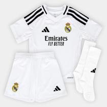 Kit Infantil Real Madrid I Adidas 24/25 Branco