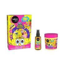 Kit Infantil Salon Line Multy Bob Esponja Cachos Hidratados