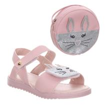 Kit Infantil Sandália de Gatinho Com Bolsa Encantadora Para Meninas Fashionista Kit Infantil Sandália de Gatinho Com Bolsa Encantadora Para Meninas Fashionista