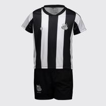 Kit Infantil Santos FC Branco e Preto Kit Infantil Santos FC Branco e Preto