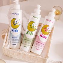 Kit infantil soft kids shampoo + condicionador + creme de pentear lunnaè Kit infantil soft kids shampoo + condicionador + creme de pentear lunnaè
